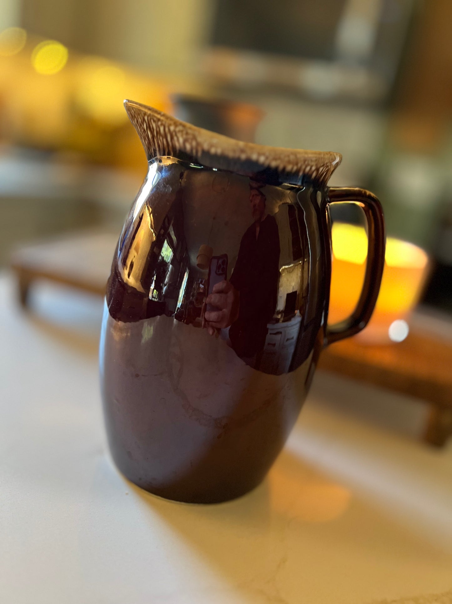 Vintage Hull Stone Pottery Pitcher