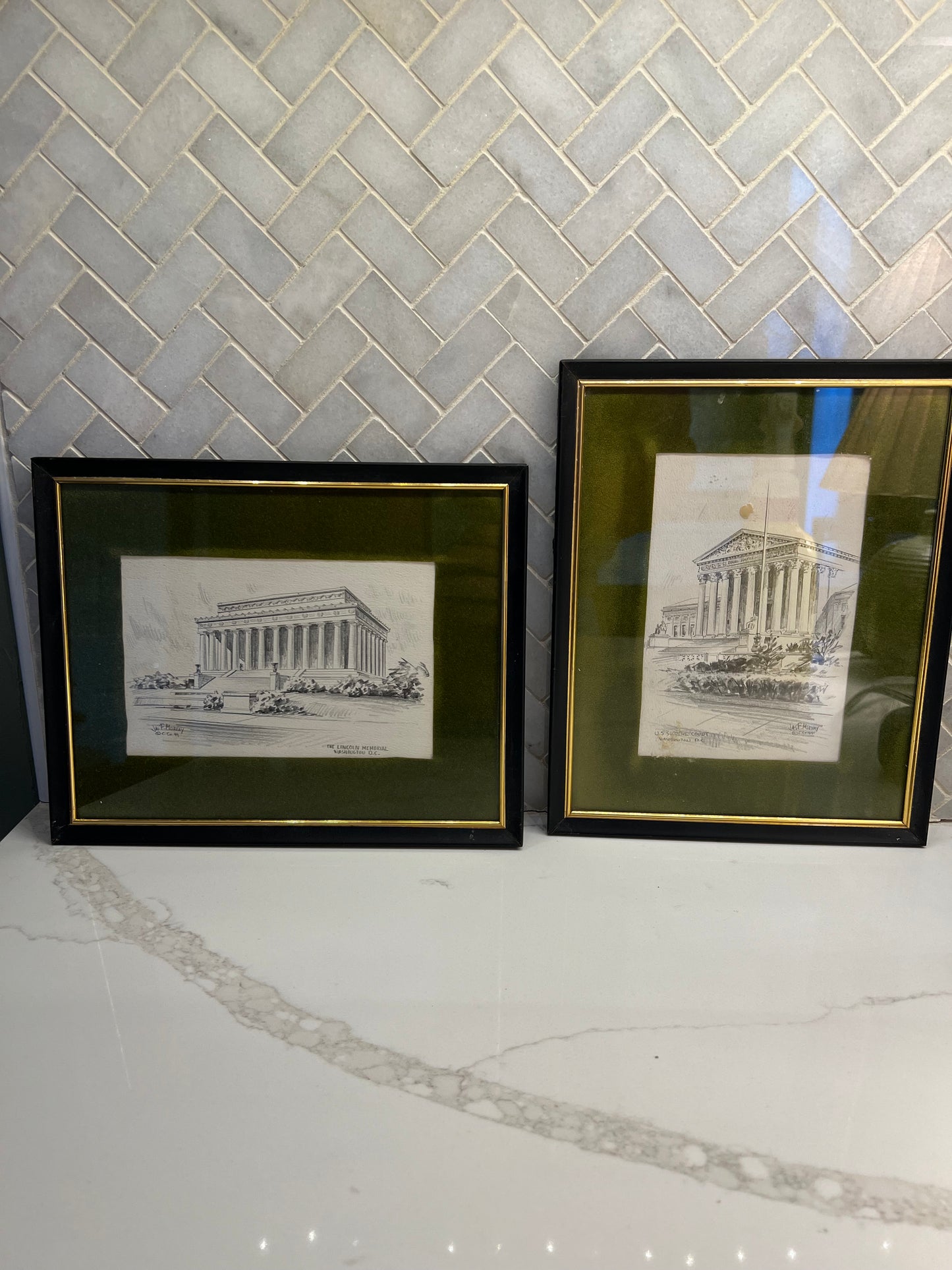 Vintage Jas R. Murray Print (Supreme Court) (as is)