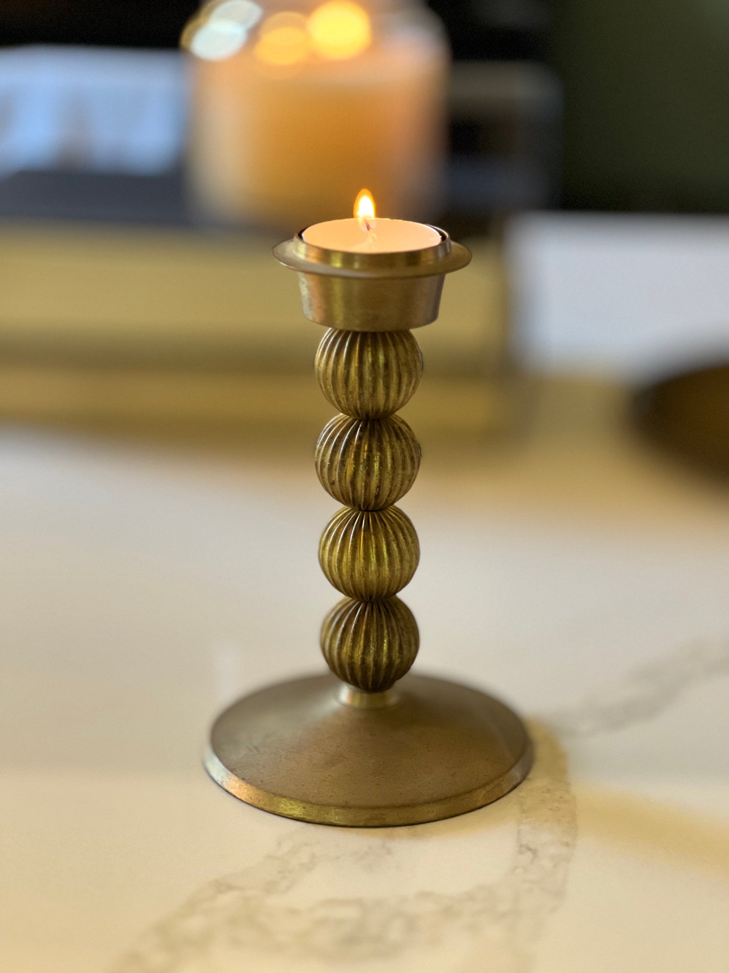 Vintage Mid Century Style Brass Votive Holder