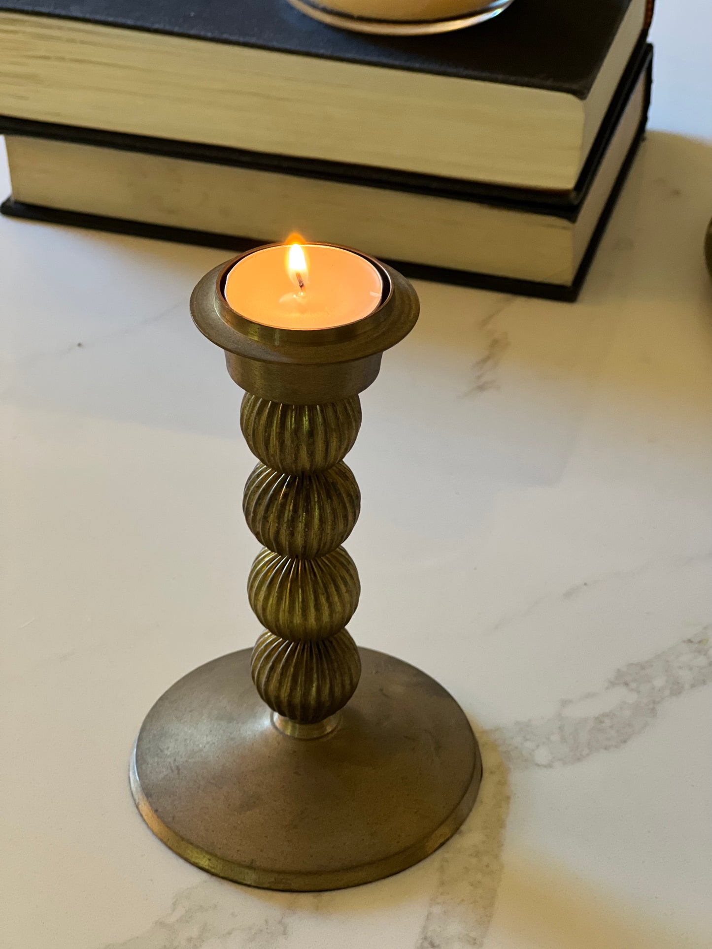 Vintage Mid Century Style Brass Votive Holder