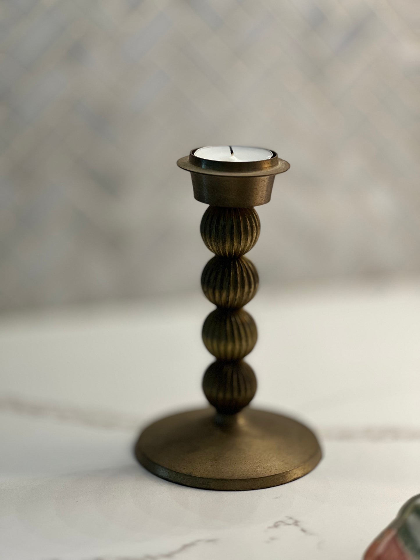 Vintage Mid Century Style Brass Votive Holder