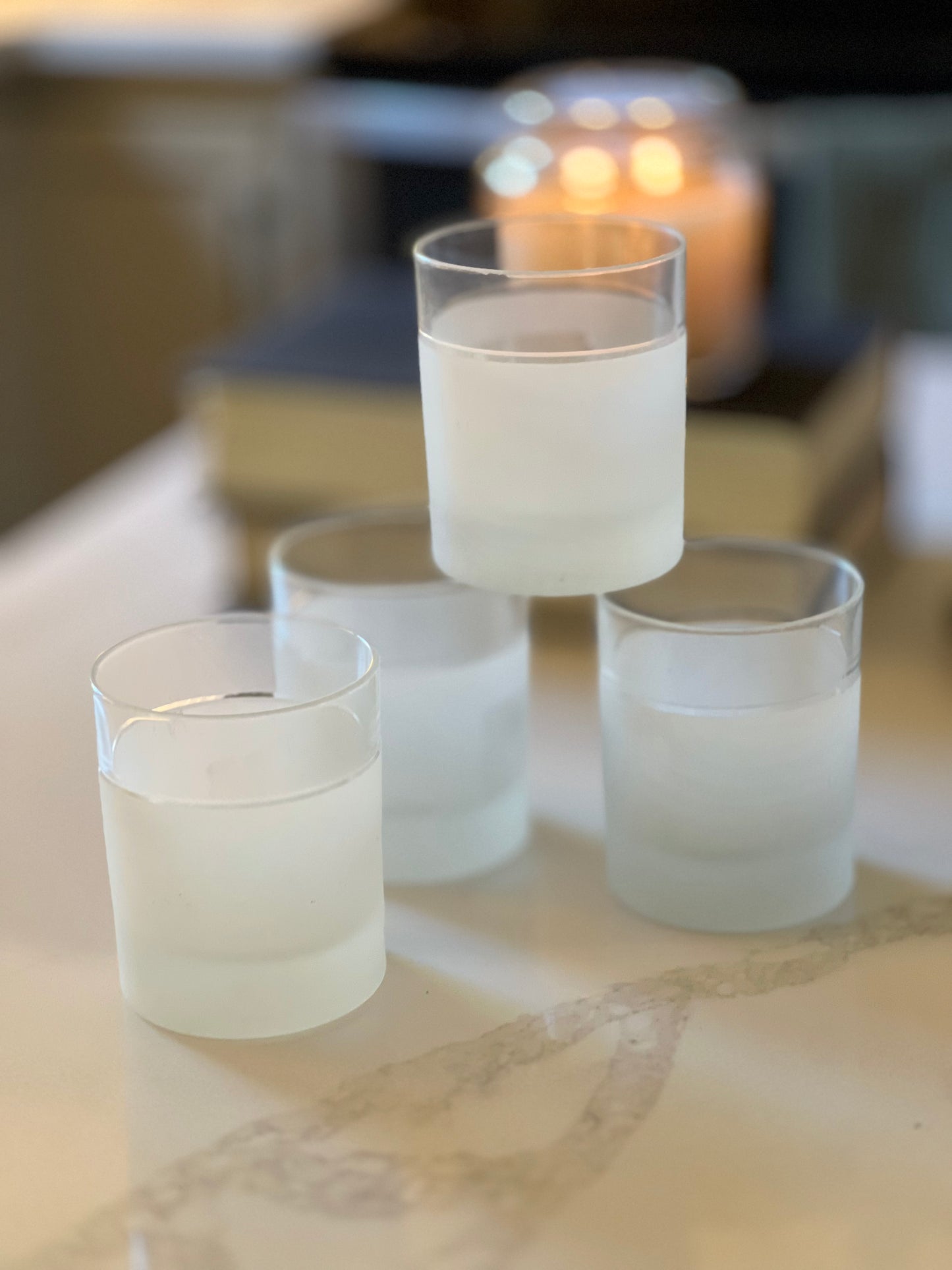 Vintage Retro Kosta Boda Lowball Glasses (Set of 4)