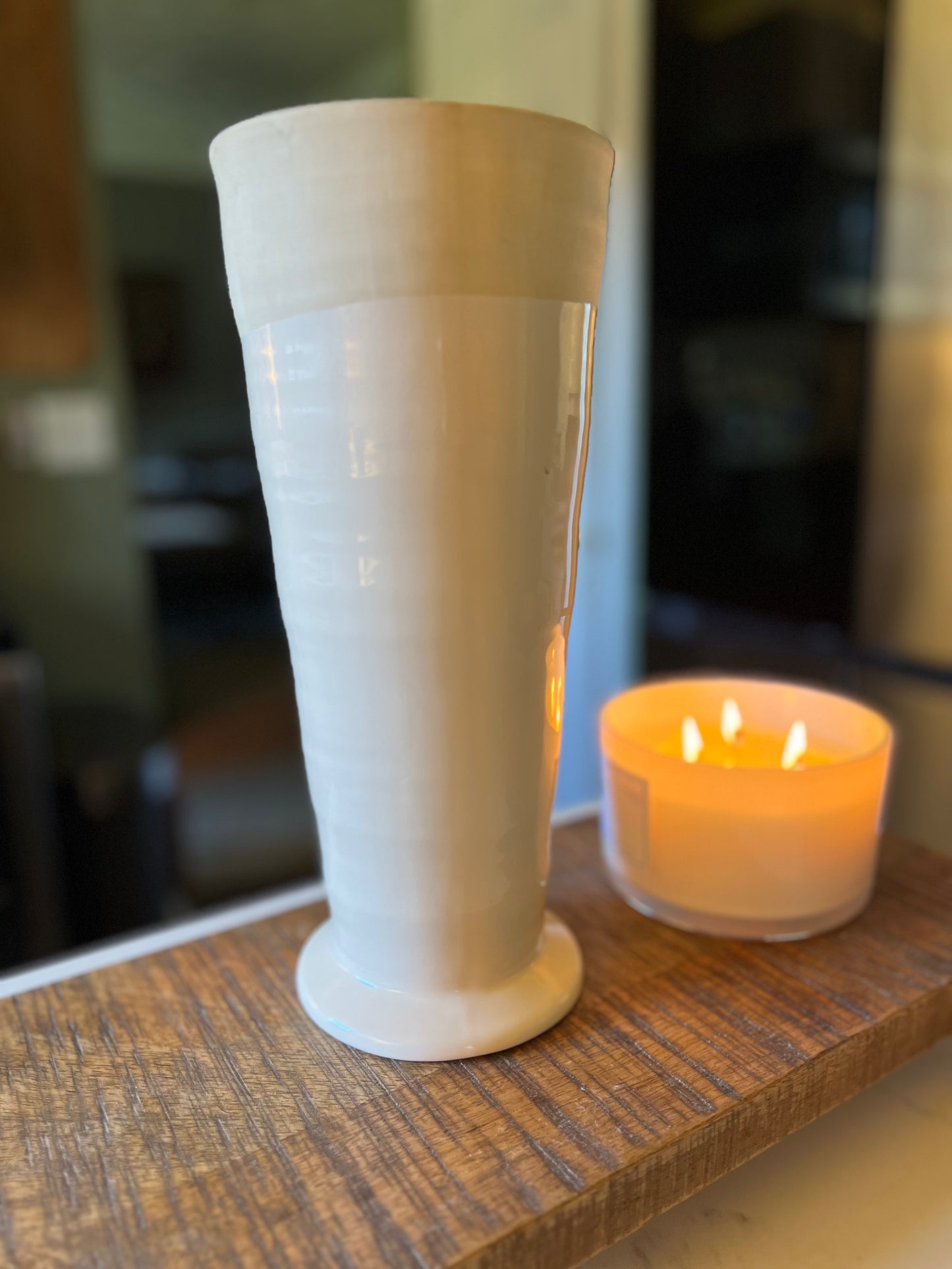 Cream Colored Vase by Deartis