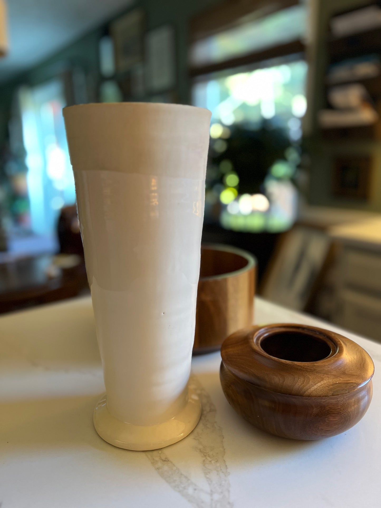 Cream Colored Vase by Deartis