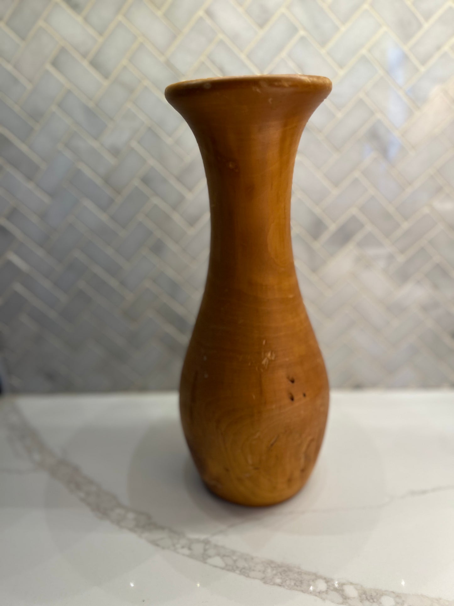 Hand Turned Wooden Vase