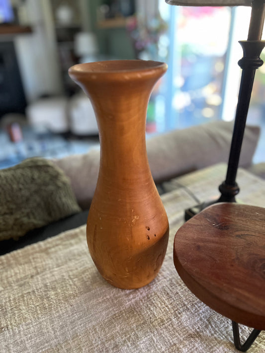 Hand Turned Wooden Vase