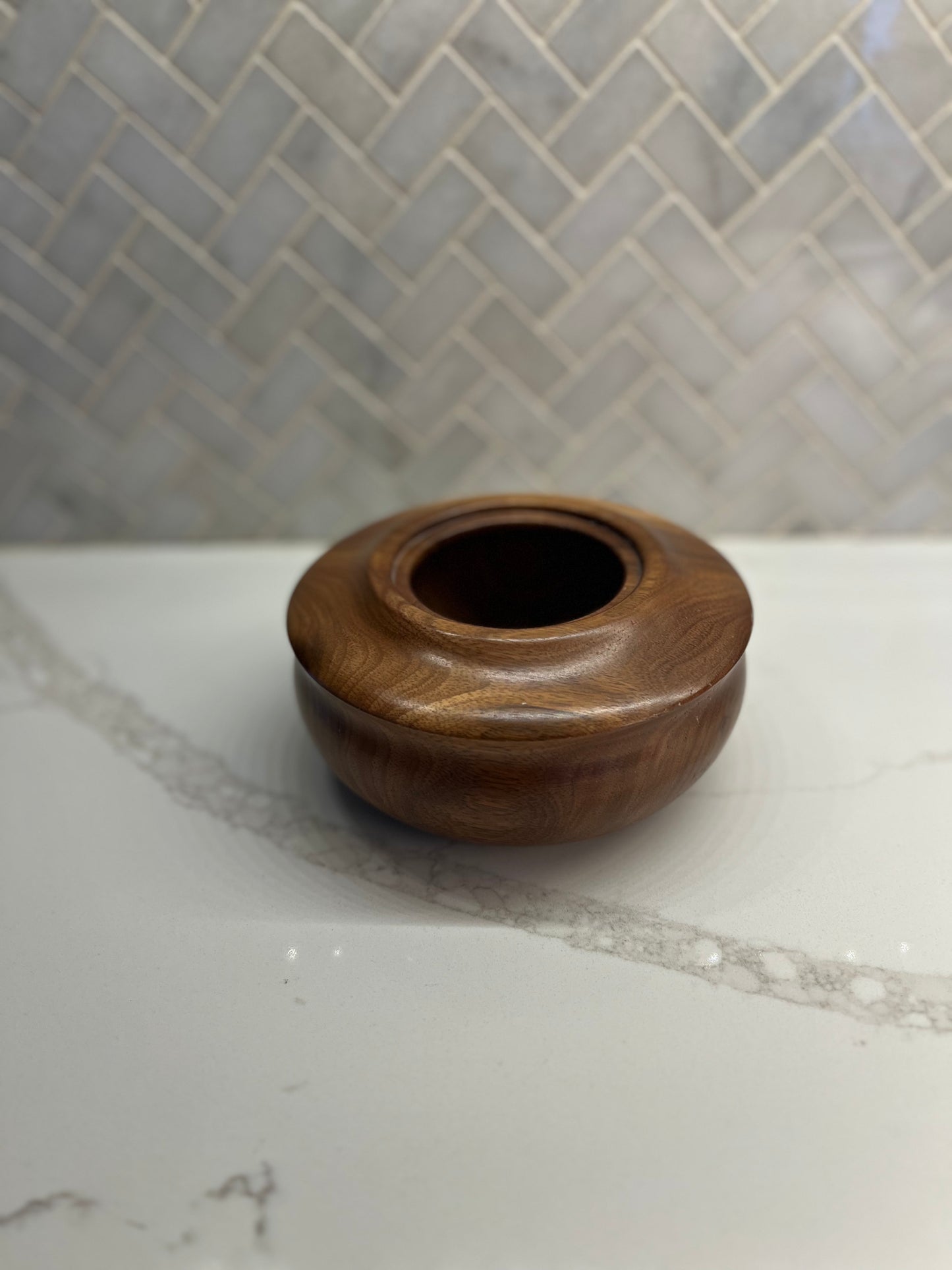 Vintage Hand-Crafted Wooden Bowl by Rob Gilbert