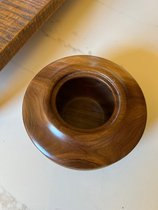 Vintage Hand-Crafted Wooden Bowl by Rob Gilbert