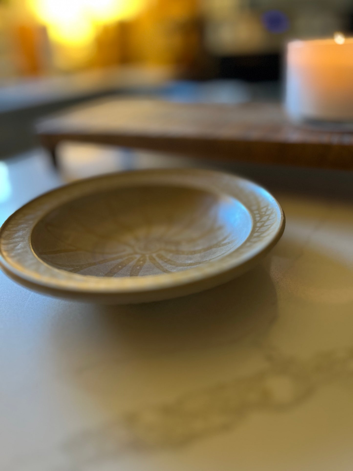 Brown Handmade Ceramic Bowl - Artist Signed