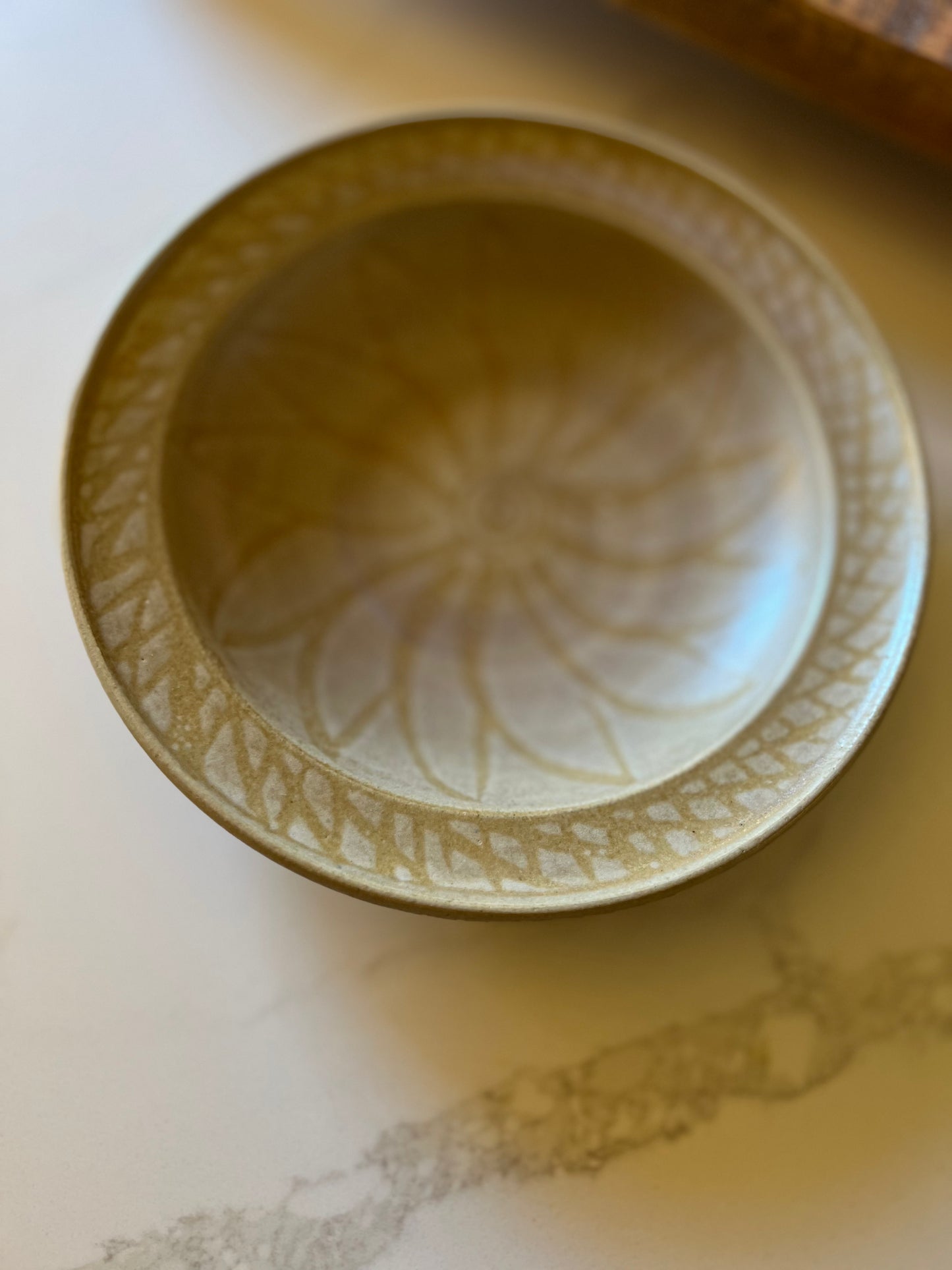 Brown Handmade Ceramic Bowl - Artist Signed