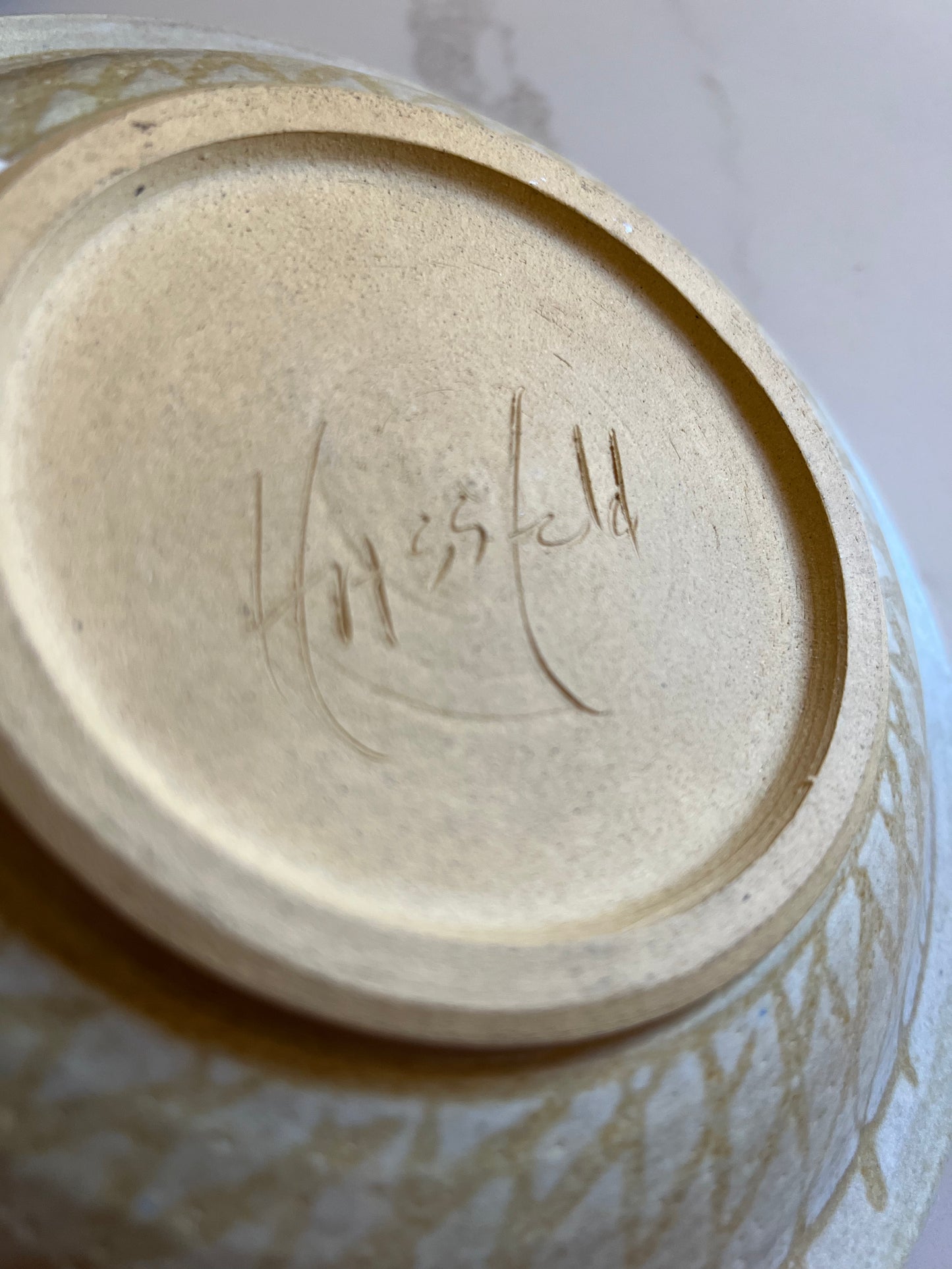 Brown Handmade Ceramic Bowl - Artist Signed