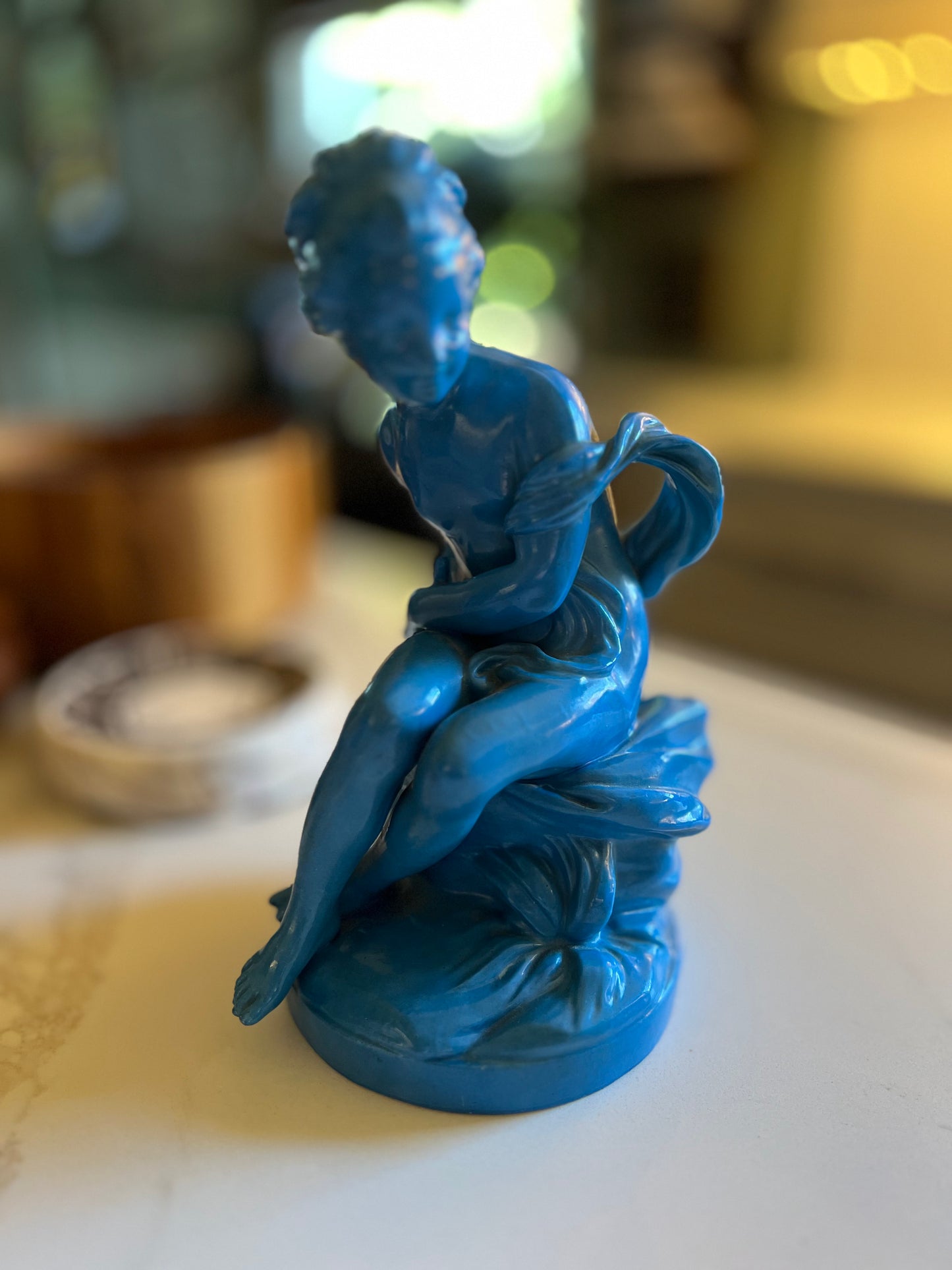 Antique Sevres Style Porcelain Figurine of Psyche - Late 19th Century