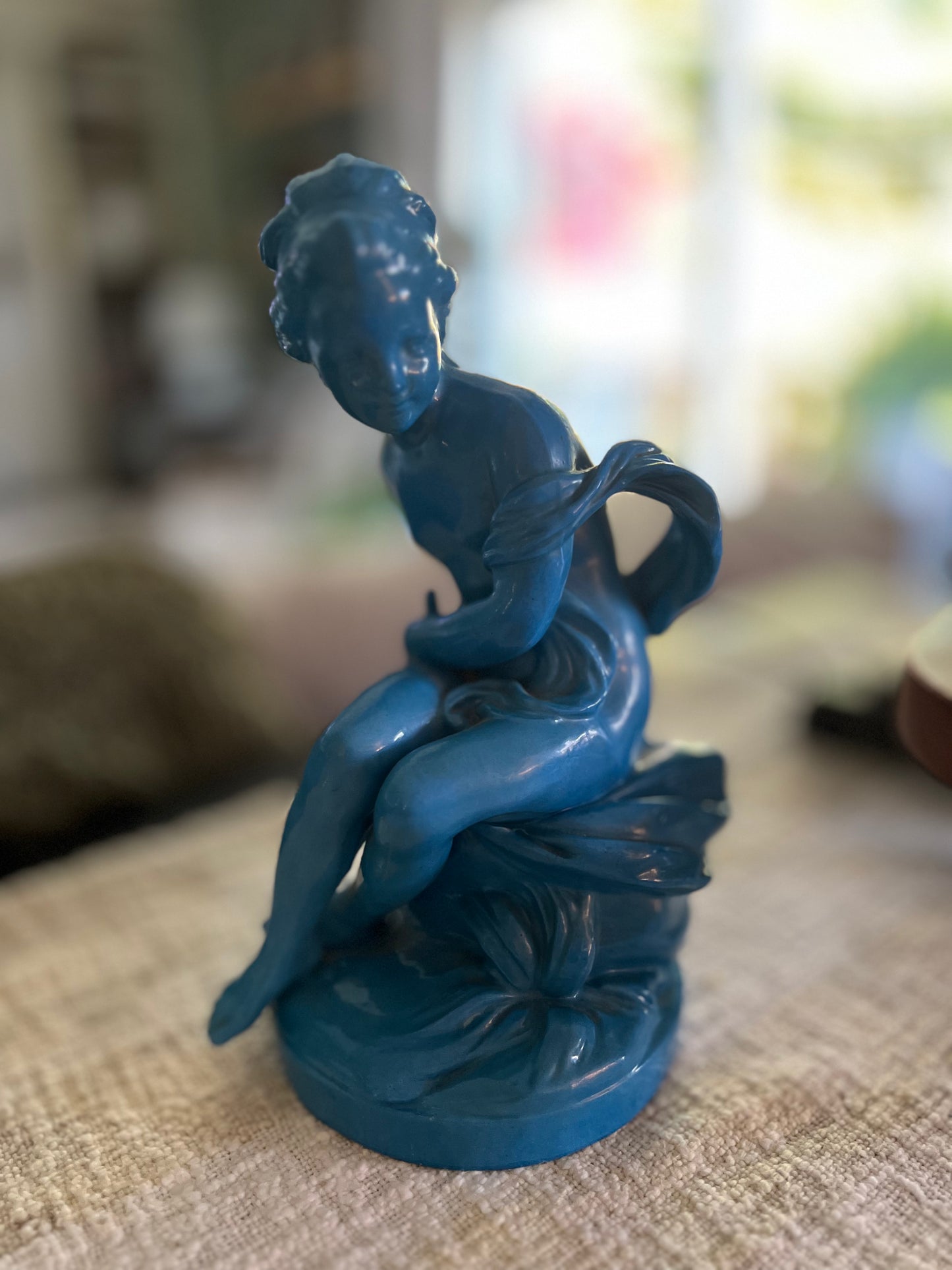 Antique Sevres Style Porcelain Figurine of Psyche - Late 19th Century