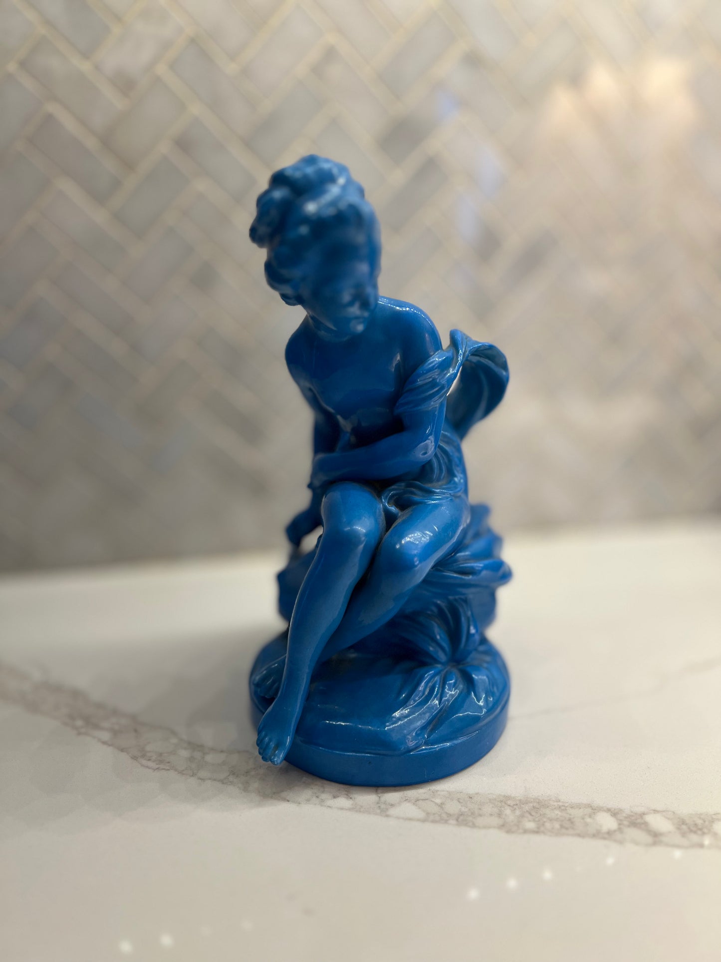 Antique Sevres Style Porcelain Figurine of Psyche - Late 19th Century