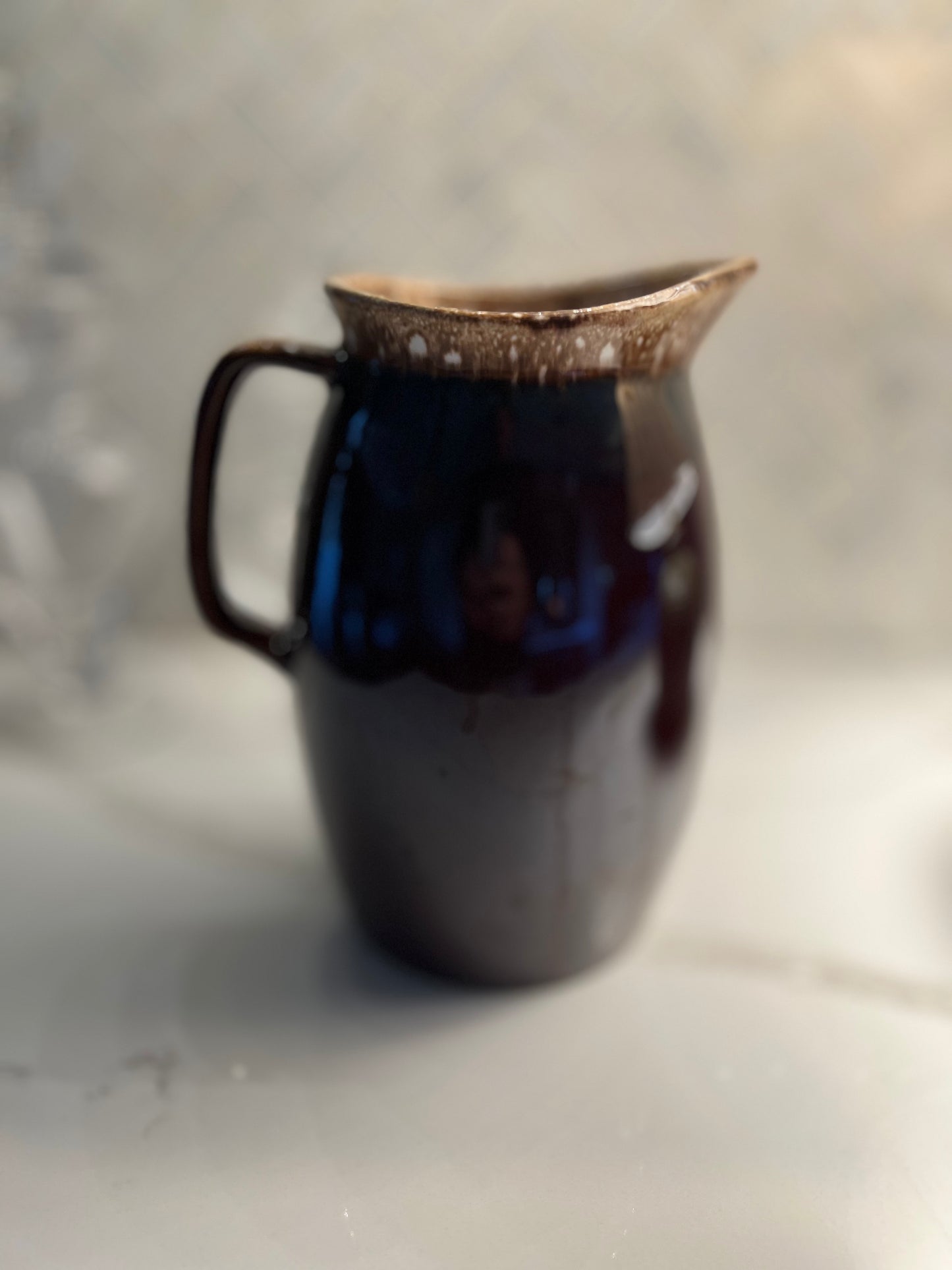 Vintage Hull Stone Pottery Pitcher