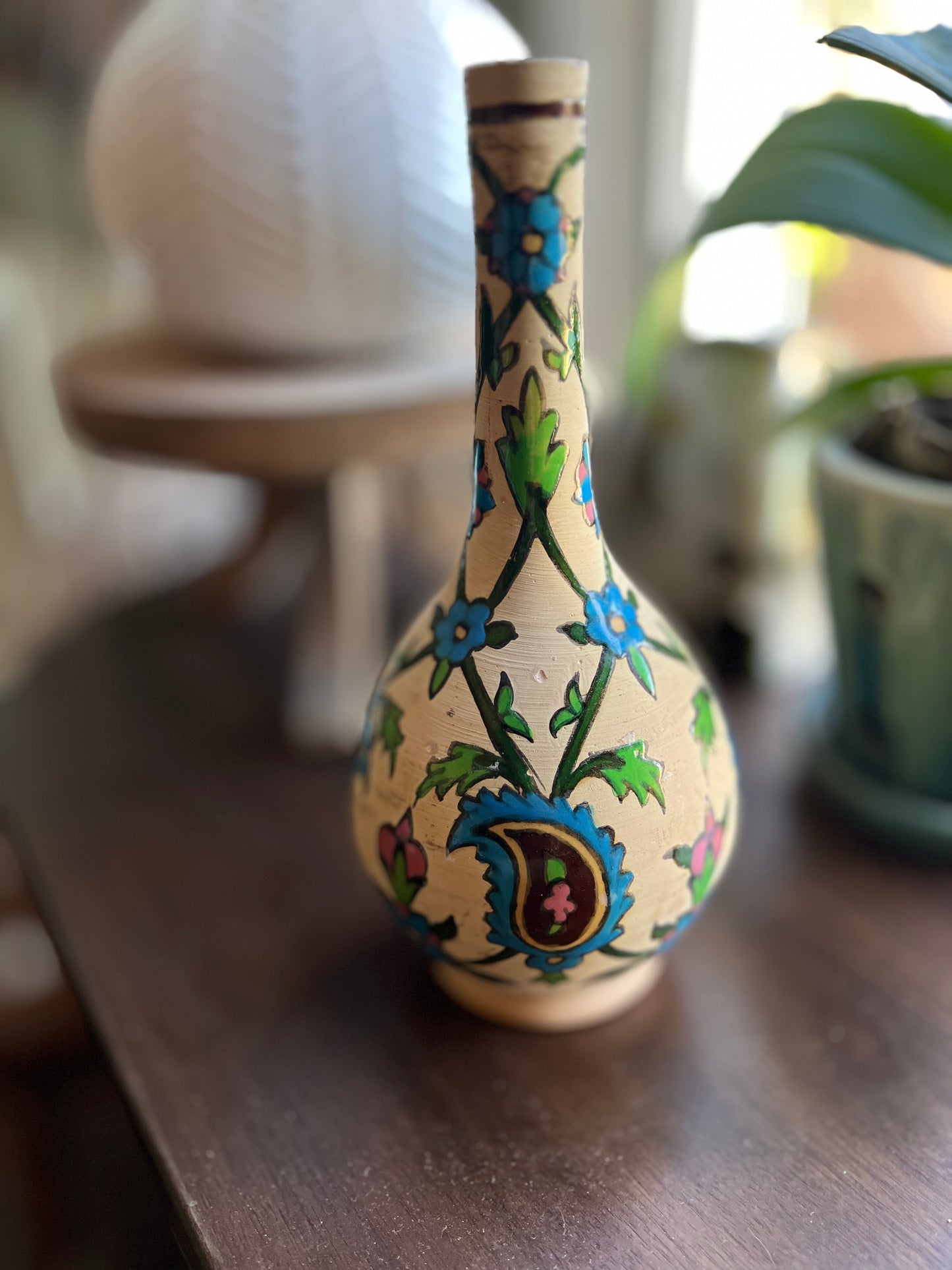 Vintage Hand Painted Persian Vase