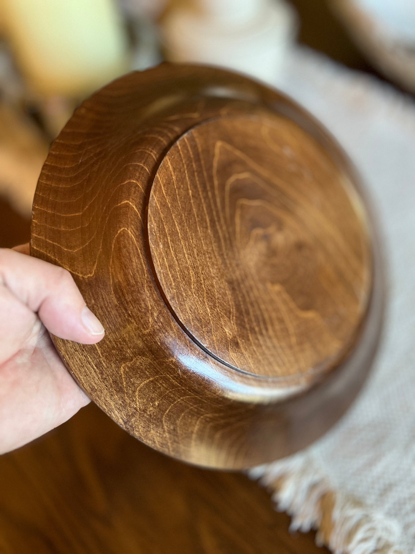 Beautiful Hand Carved Wooden Bowl