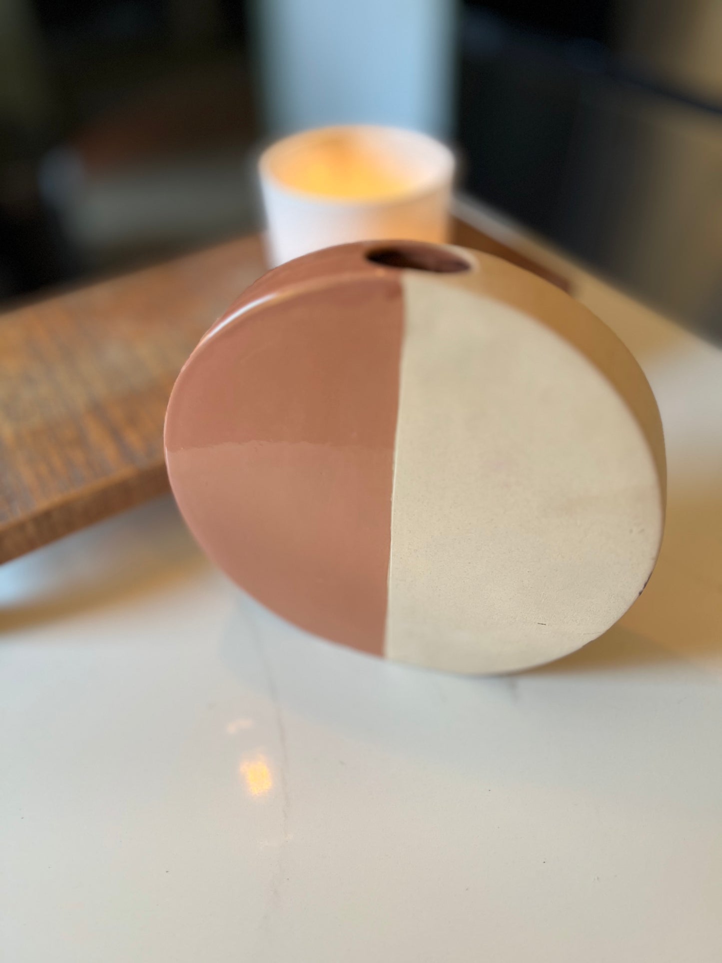 Modern Style Round Ceramic Vase