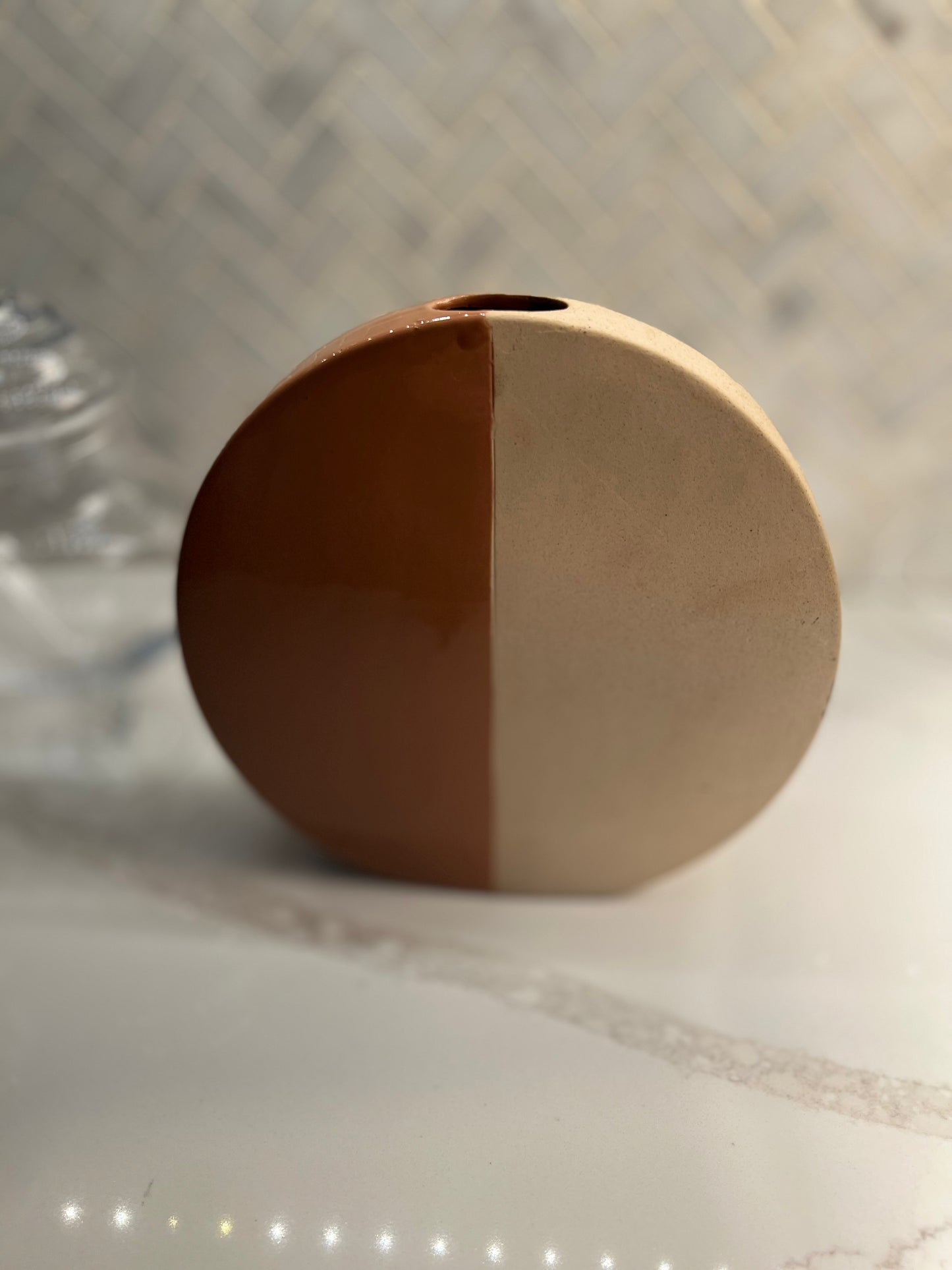 Modern Style Round Ceramic Vase