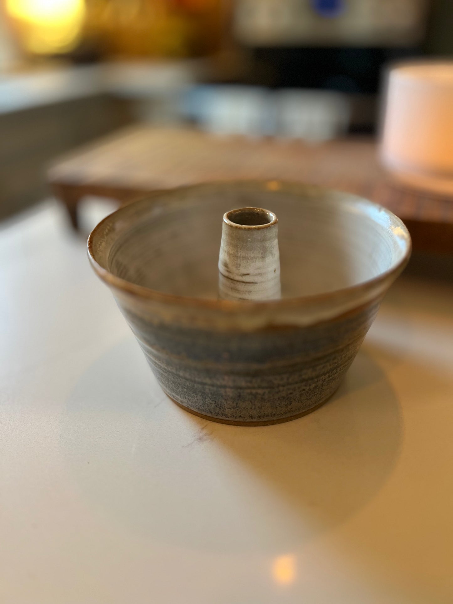 Hand Made Ceramic Glazed Bundt Cake Pan