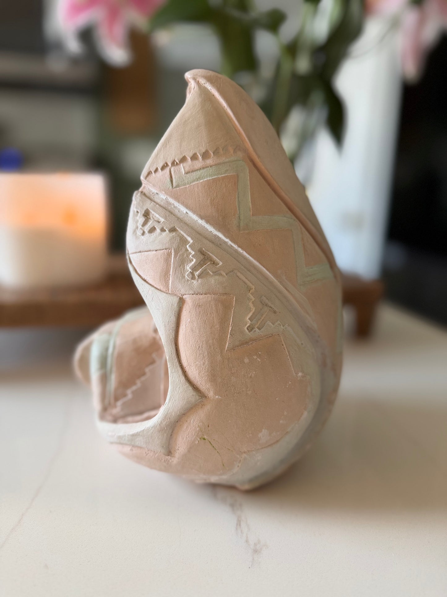 Southwestern Pottery Land Guardian Figurine (Made in Mexico)