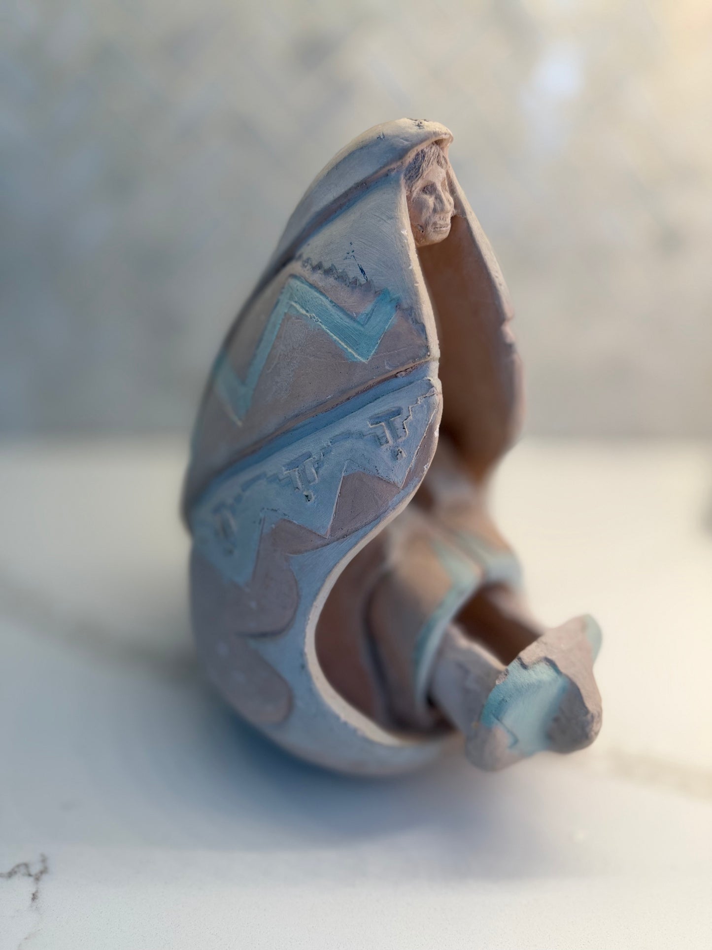 Southwestern Pottery Land Guardian Figurine (Made in Mexico)