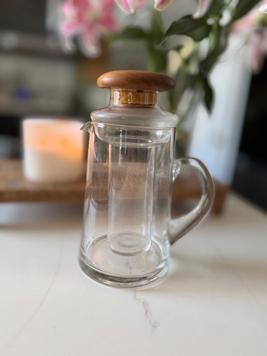 Vintage Windsome Wood Cooling Pitcher With Teak Lid