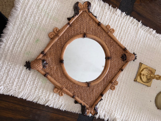 Vintage Regency Faux Pineapple Mirror