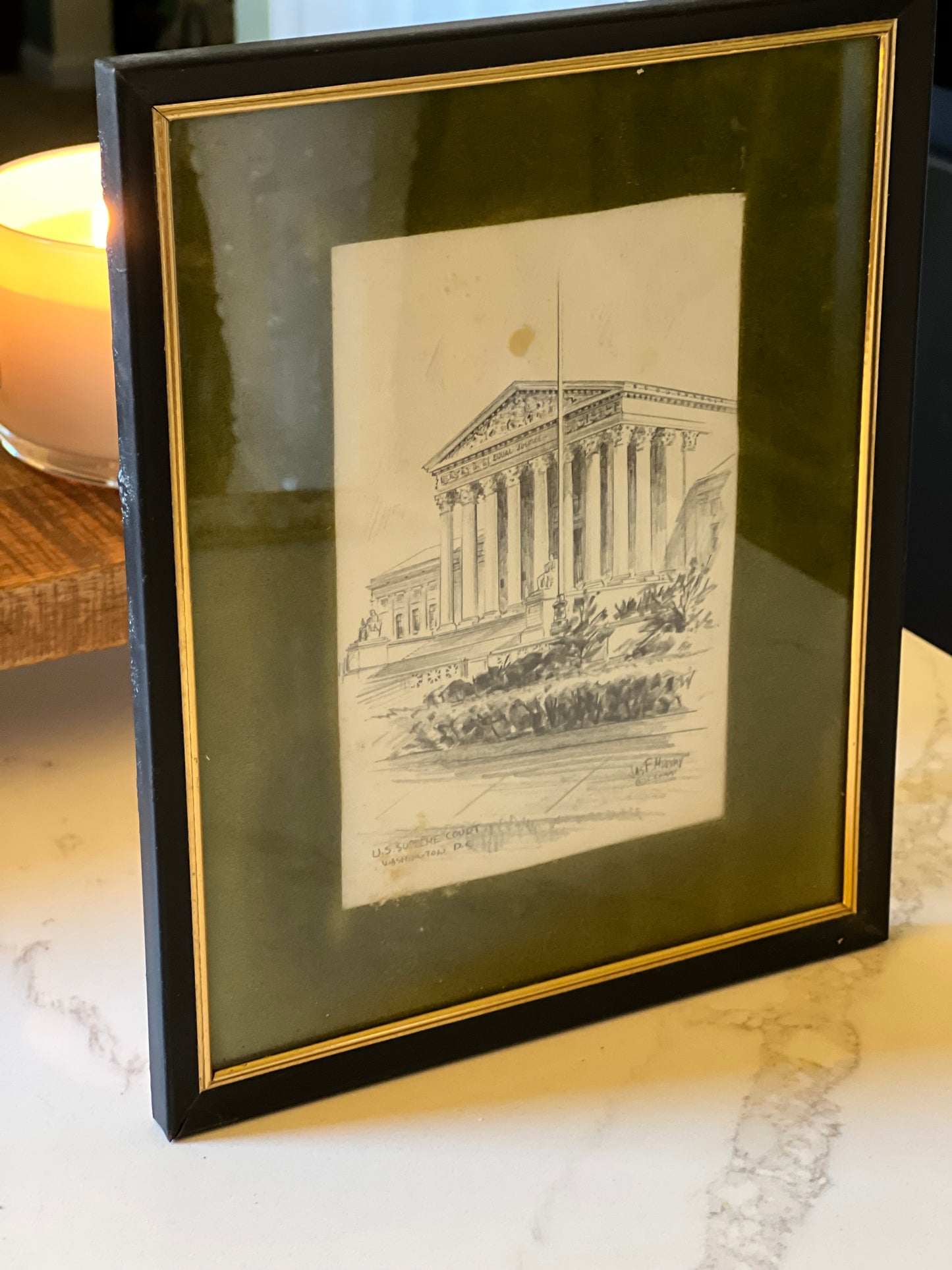 Vintage Jas R. Murray Print (Supreme Court) (as is)