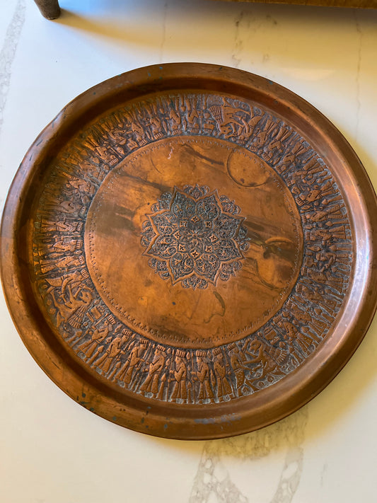 Handmade Persian Copper Tray