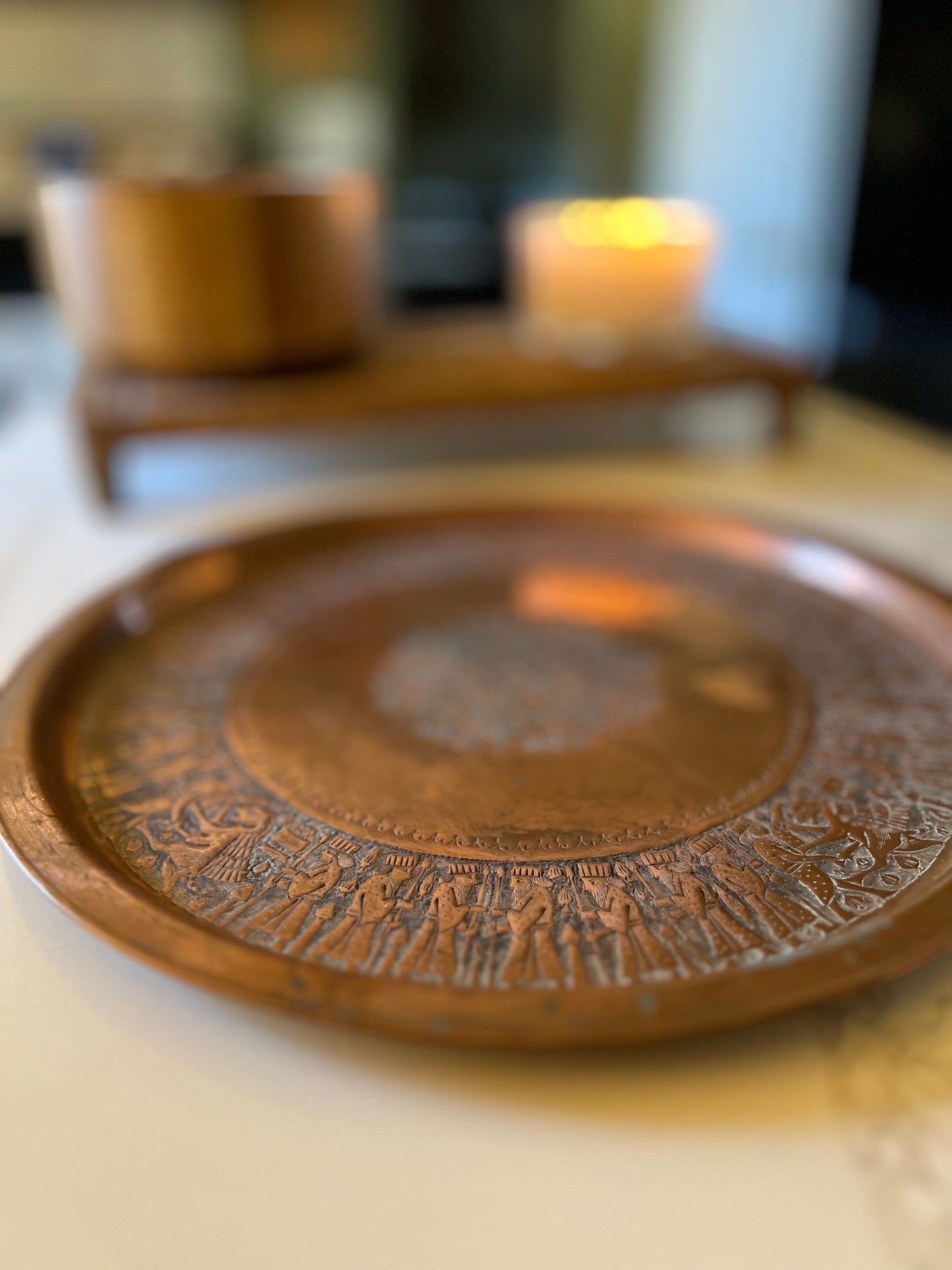 Handmade Persian Copper Tray