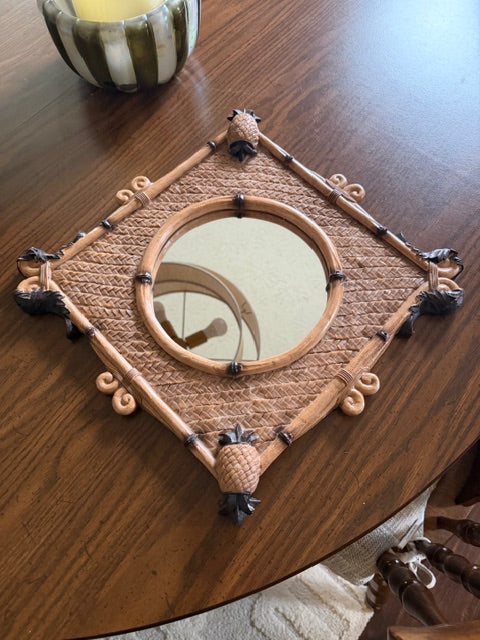Vintage Regency Faux Pineapple Mirror